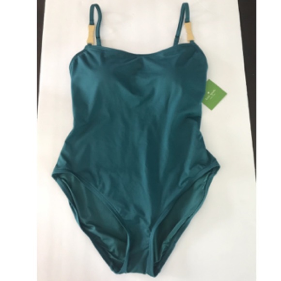 Teal Kate Spade One Piece Swimsuit + SH - Picture 1 of 5